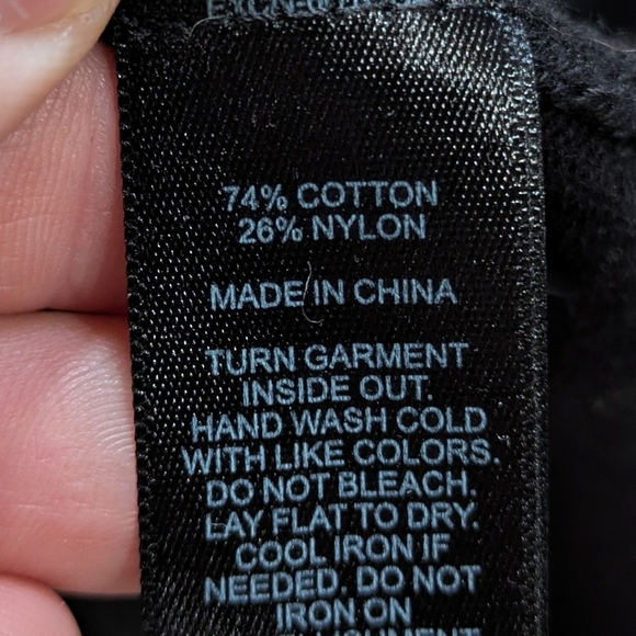 Express Black Gold Long Sleeve Cotton Blend Sweater L - Picture 8 of 9